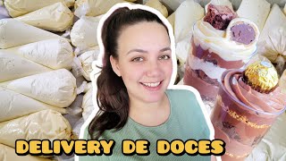 MUITA PRODUÇÃO 4 dias no meu delivery de doces em casa [upl. by Lenka]