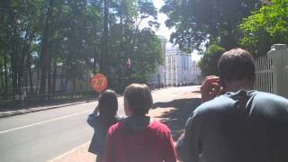 Walking to the Gate of Catherine Palace in Saint Petersburg Russia [upl. by Alket]