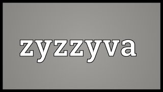 Zyzzyva Meaning [upl. by Fara]