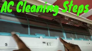 LLOYD Air Conditioner Cleaning Steps  How To Remove Air Filter And Clean Easily [upl. by Hsekar]