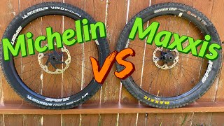 MICHELIN WILD ENDURO vs MAXXIS  MTB Tire Test Ride amp Comparison [upl. by Neehahs]