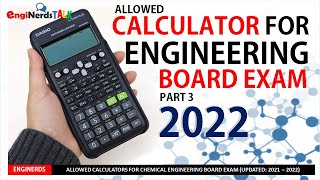 ALLOWED CALCULATORS FOR BOARD EXAM  PART 3  2021  2022  ENGINEERING [upl. by Pacificas]