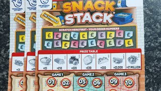 New snack stack scratch cards £15 in play [upl. by Rocker]