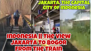 Indonesia  The View Jakarta to Bogor From The Train  Jakarta the capital city of Indonesia [upl. by Imehon]