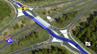 Diverging Diamond Interchange Visualization [upl. by Raynell562]