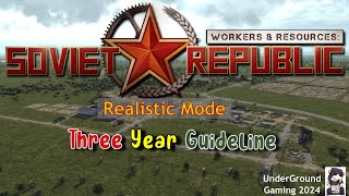 Workers and Resources Realistic Mode Tutorial Three Year Guideline [upl. by Marx636]