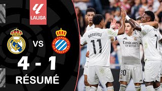 Real Madrid contre RCD Espanyol 41 Résumé et buts  LaLiga 202425 [upl. by Amble]