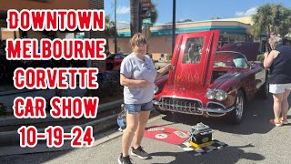 CORVETTE CAR SHOW DOWNTOWN MELBOURNE FLORIDA Must Watch [upl. by Aitekram]