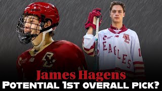 Will James Hagens Go First Overall In 2025  Scouting Report amp Highlights [upl. by Anekam]