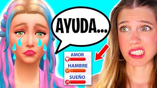 SOY UN DESASTRE EN LOS SIMS 😭💔 MIS PRIMEROS DÍAS EN MI NUEVA VIDA EN LOS SIMS 4 [upl. by Mistrot]