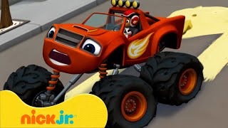 Blaze y Los Monster Machines  ¡Blaze Tiene Neumáticos Resbalosos  Nick Jr en Español [upl. by Berta]