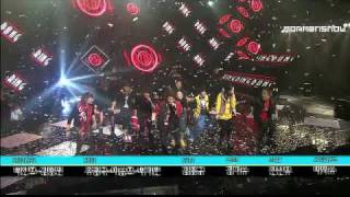 Shinee and FX LeeTeuk Ring Ding Dong SBS Encore 11082009 [upl. by Enyalaj]