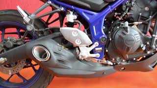 Yamaha Mt 03 com escapamento taylor made hurricane bico [upl. by Yrtnahc]