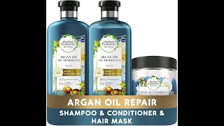 Herbal Essences Bio Renew Argan Oil of Morocco with Argan Oil Shampoo Conditioner and Hair Mask Set [upl. by Shama315]