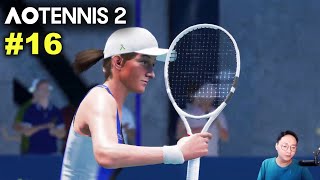 Swiatek vs Azarenka  AO TENNIS 2 Simulation Gameplay 16 wCommentary [upl. by Eben151]