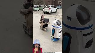 ROBOT BAIK JASA ANGKUT KOPER CEMILAN NAIK SAJA GRATIS ⁉️shorts funny dubbing [upl. by Anaujik]