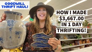 THRIFTING FOR RESALE How I Made 366700 Profit In 1 Day Thrifting HERES WHAT TO LOOK FOR [upl. by Ulphi]