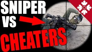 Airsoft CHEATERS VS SNIPER  Airsoft Sniper Scopecam Gameplay [upl. by Nyret714]