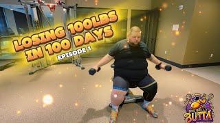 Losing 100lbs in 100 days day 1 vlog [upl. by Attena]