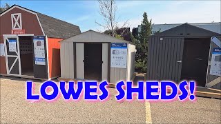 🧢LOWES SHED INVENTORY DISPLAY 2023 [upl. by Roux]