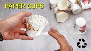 Create this Beauty with a Simple PAPER CUPS and Surprise ♻️ Recycle DIY [upl. by Duarte456]