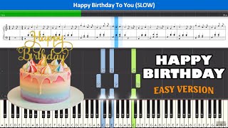 Happy Birthday Piano Letters [upl. by Yekim294]