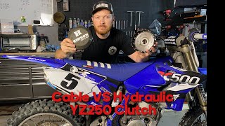 Hinson Clutch install YZ250 How to in install Magura conversion kit [upl. by Cirone]