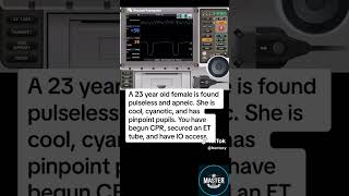 cardiac arrest patient Cool cyanotic and pinpoint pupils What interventions are appropriate [upl. by Notlef]