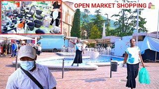 We went to shop for SEMO POT in an OPEN MARKET IN VICENZA ITALY amp this HAPPENED Fun market shopping [upl. by Hartley]