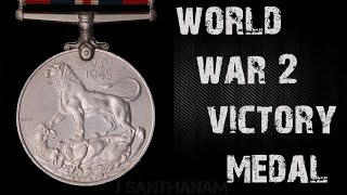 Second World War Medal 1939  1945 Silver Medal  GEORGIVS VI D G BR OMN REX ET INDIAE IMP [upl. by Greenwell855]