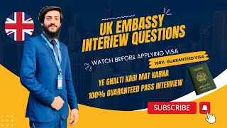 UK Student Visa Embassy Interview Questions 2024  UK Visa Application Process 2024 [upl. by Ylelhsa]