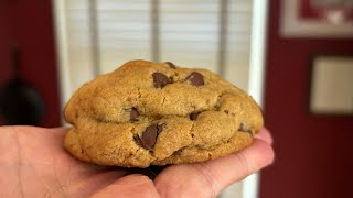 Chocolate chip cookies made from freshlymilled flour and dark chocolate chips [upl. by Parthena833]