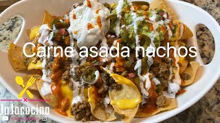 NACHOS CON CARNE ASADA DELICIOSOS [upl. by Enyale]