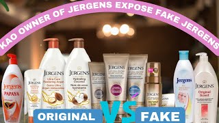 KAO CORPORATION OWNER OF JERGENS SHOWCASES HOW TO SPOT FAKE VS ORIGINAL JERGENS LOTIONStep by step [upl. by Hanser703]