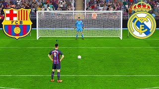 REAL MADRID VS BARCELONA  PENALTY SHOOTOUTS efootball2024 football spain efootball [upl. by Chelsie330]