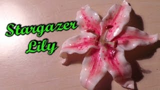 Polymer Clay Flowers Stargazer Lily Tutorial [upl. by Atekram423]