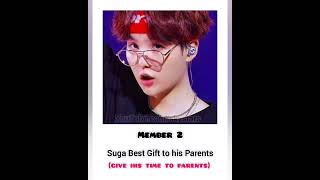 best present bts members ever give to their parents kpopgroup kpop 7members btsshorts skystars [upl. by Reinke]