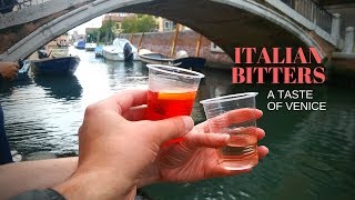 Drinking Italian Bitters in Venice How to make a Campari Aperol or Cynar Spritz [upl. by Nesmat]