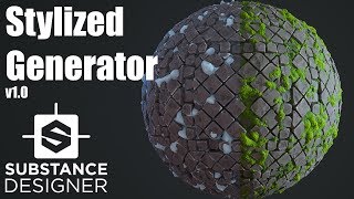 Substance Designer Tutorial 3  Showing how to work with Stylized Generator Node [upl. by Fernande57]