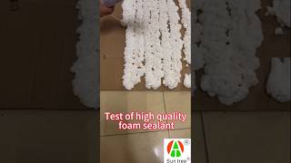 Foam sealant test＃silicone sealantsSpray paint＃Nailfree adhesive＃PU foam＃Acrylic ＃silicone [upl. by Kirimia717]