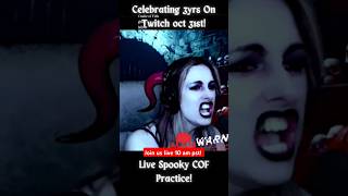 Cradle of Filth Nymphetamine live metal vocal one take shorts harshvocals femalemetal screamer [upl. by Caron245]