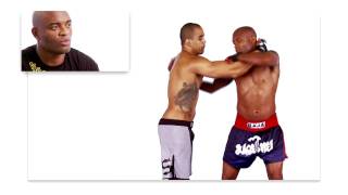 MMA Ultimate Set Anderson Silva Teaches Muay Thai Clinch Shoulder Dip [upl. by Harobed]