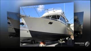 Bertram 35 convertible power boat flybridge yacht year  1983 [upl. by Idhem799]