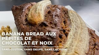 Banana bread aux pépites de chocolat et aux noix de Grenoble [upl. by Viradis151]