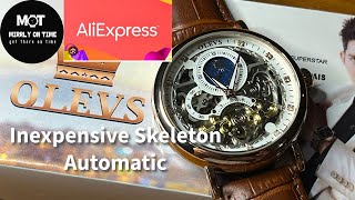 Aliexpress Most Inexpensive Automatic Olevs 9001 Skeleton Automatic AliExpressGlobal aliexpress [upl. by Honor747]