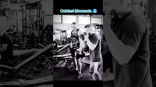 He quickly changed his face💀coldestmoment viralvideo gym [upl. by Ecneralc]