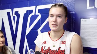 Nebraska volleyballs Lindsay Krause speaks following spring match in Kearney [upl. by Chrisoula]