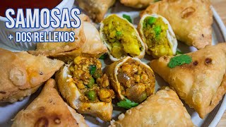 Samosas las mejores empanadillas indias con dos rellenos [upl. by Urbai]