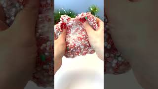 Peppermint Bits Seed Bead Crunch Slime Seriously Satisfying ASMR [upl. by Wheaton]