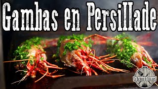 Gambas en persillade à la Plancha et elles sont vraiment énormes  🦐🔥😱 [upl. by Brendin]